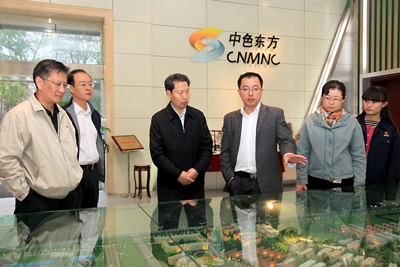 国务院国资委监事会领导来中色东方集团公司检查工作