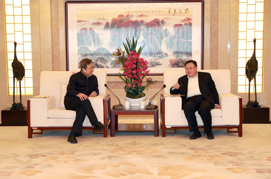 王彤宙董事长会见太钢集团董事长高祥明