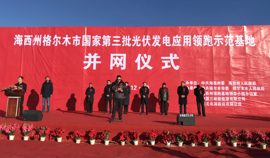 中国首个大型平价上网光伏项目正式并网发电－国务院国有资产监督管理委员会