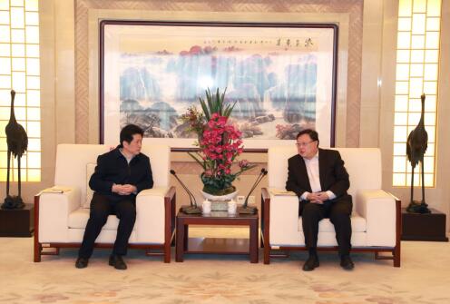 王彤宙董事长会见铜陵有色集团董事长杨军