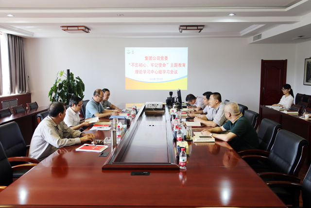 集团公司党委召开“不忘初心、牢记使命”主题教育理论学习中心组学习会议