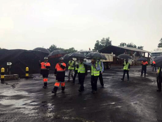 王彤宙董事长到大冶黑山项目、中色刚果公司开展工作调研