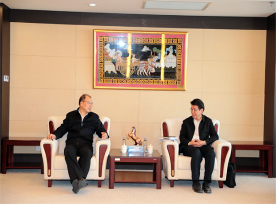 奚正平董事长会见海口市副市长沈继奔一行