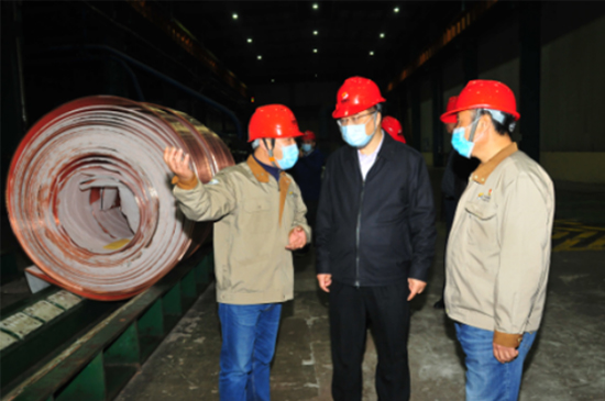 奚正平董事长到中色奥博特调研