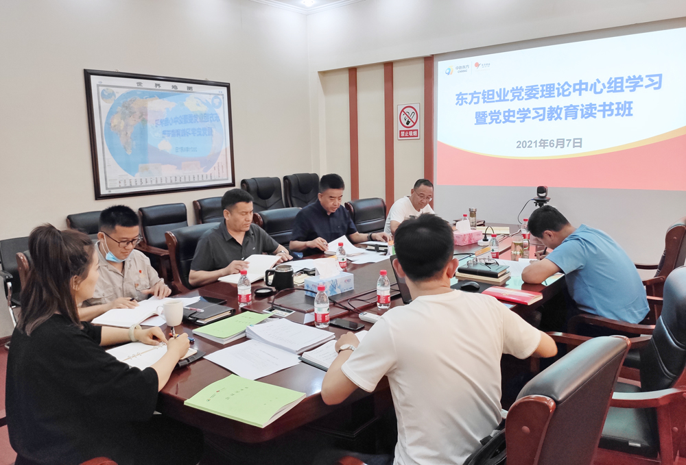 东方钽业召开党委理论学习中心组学习暨党史学习教育读书班