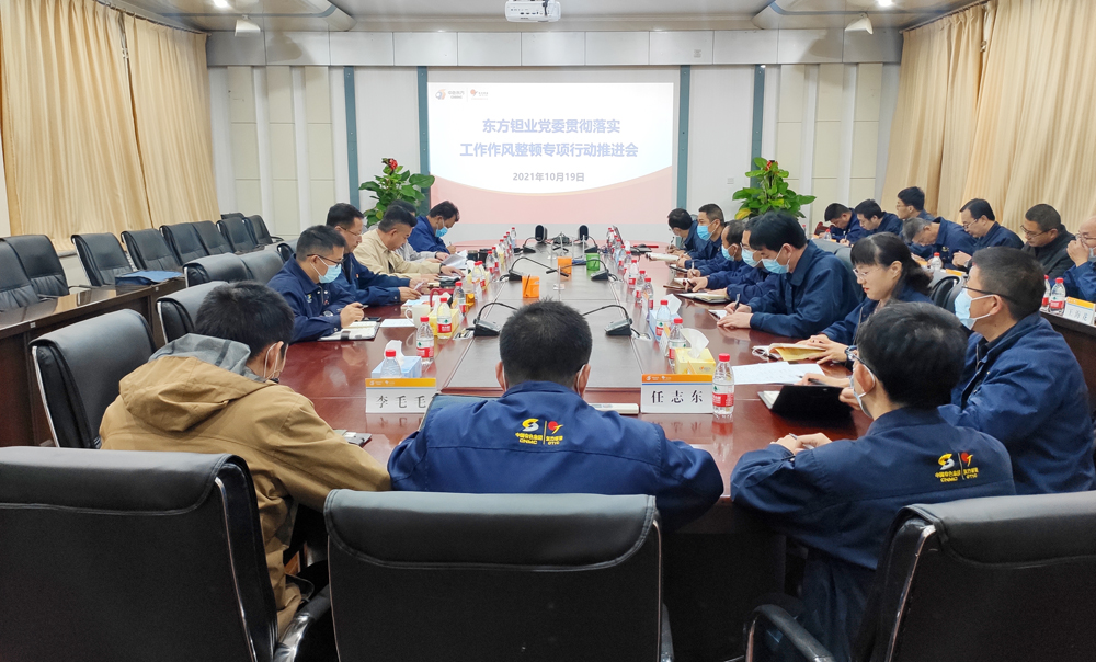 东方钽业党委召开工作作风整顿专项行动推进会