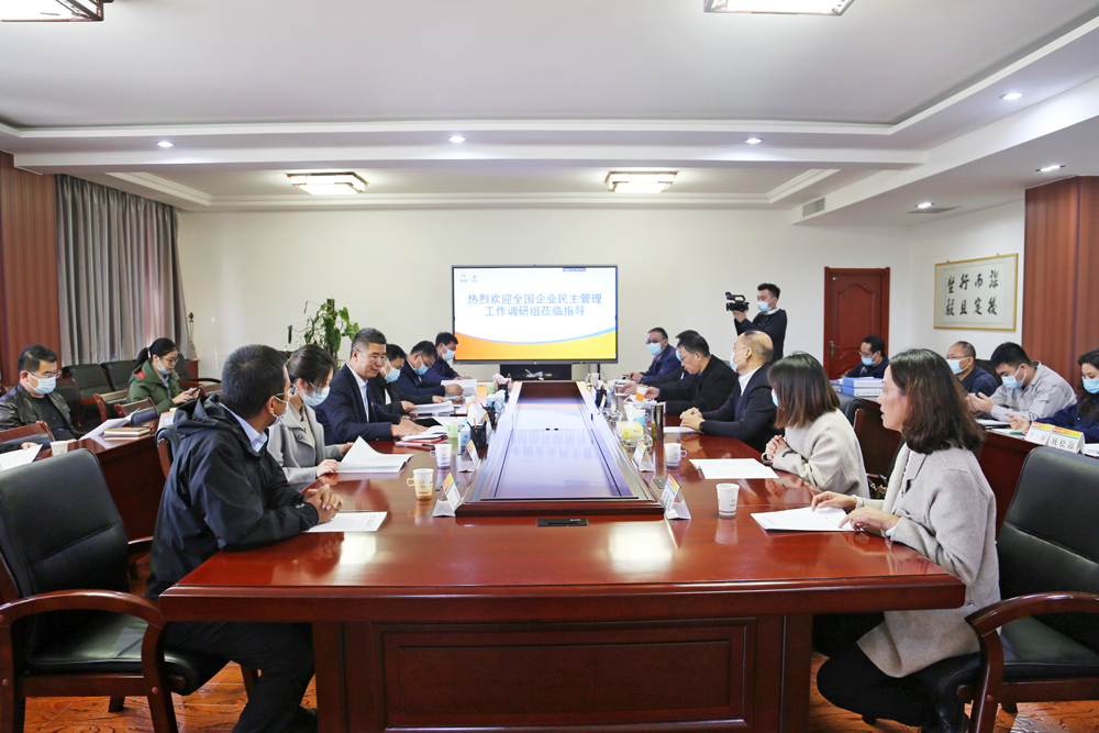 全国企业民主管理工作调研检查组到集团公司调研